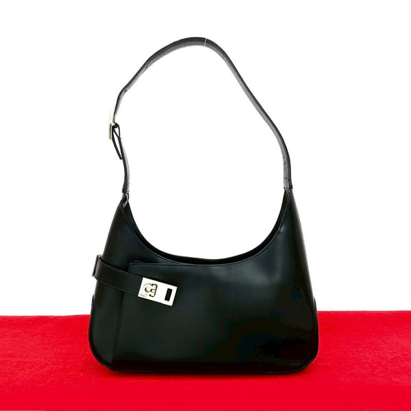 Salvatore Ferragamo Gancini Leather Shoulder Bag