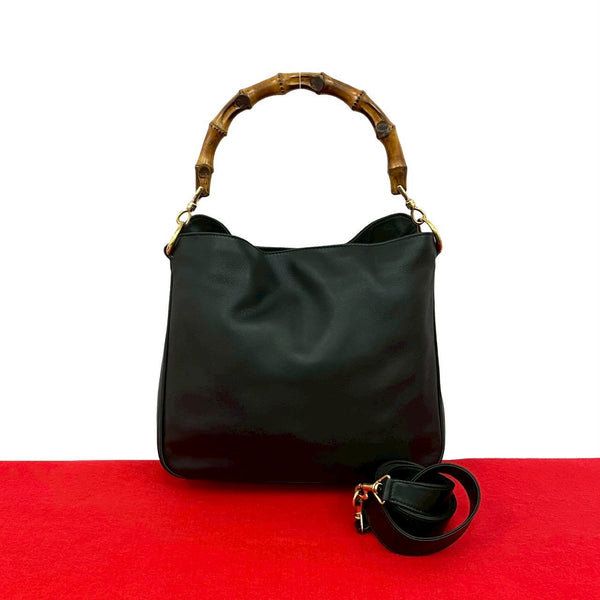 Gucci Bamboo Leather 2way Handbag