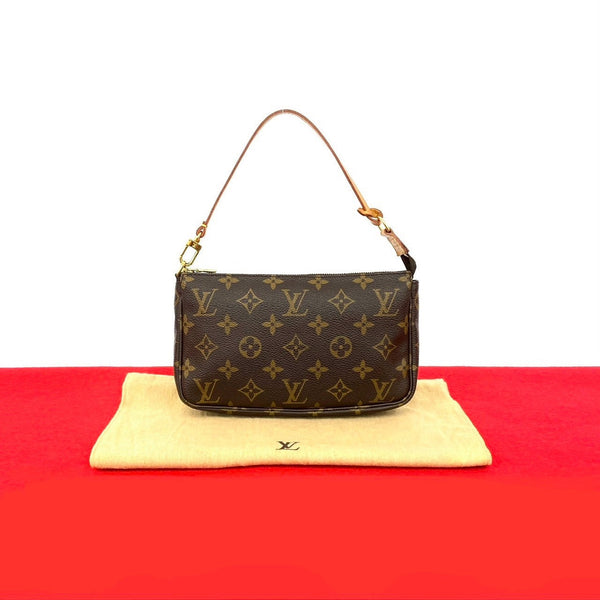 Louis Vuitton Pochette Accessoires Monogram Leather Handbag