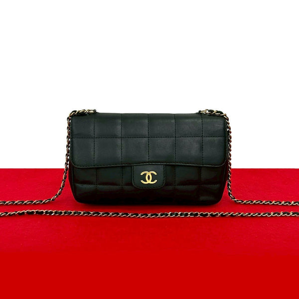 Chanel Choco Bar Lambskin Mini Shoulder Bag