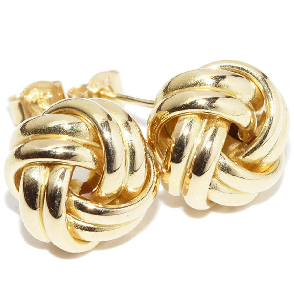 Au750 Love Knot Earrings