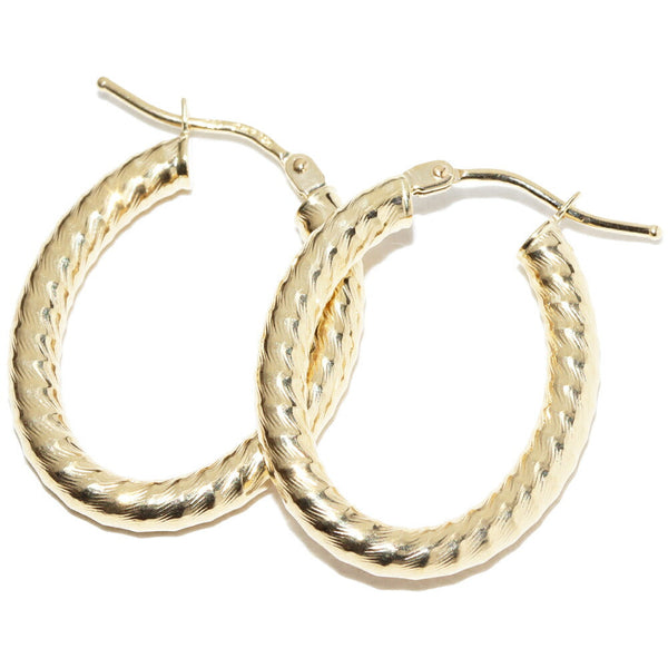 Au750 Hoop Earrings
