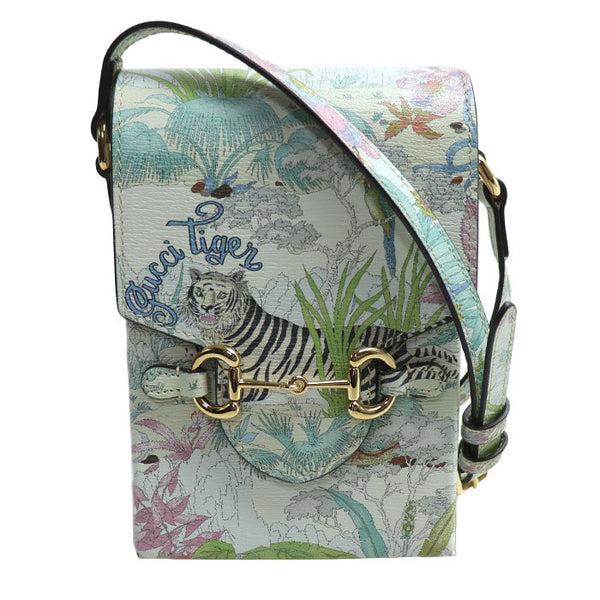 Gucci Tiger Horsebit 1955 Leather Shoulder Bag