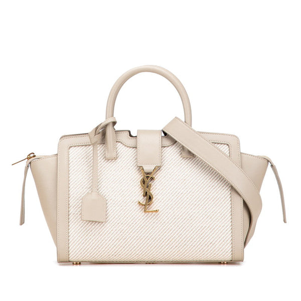 Saint Laurent Downtown Baby Canvas Leather 2way Bag