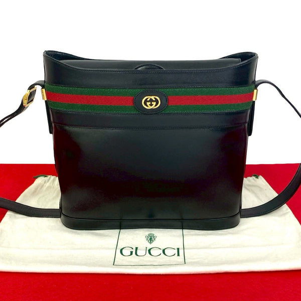 Gucci Old Gucci Leather Shoulder Bag