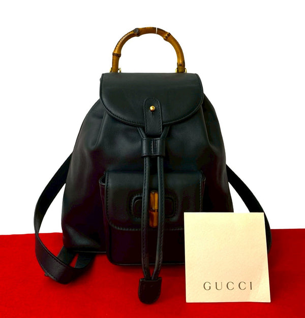 Gucci Bamboo Leather Backpack