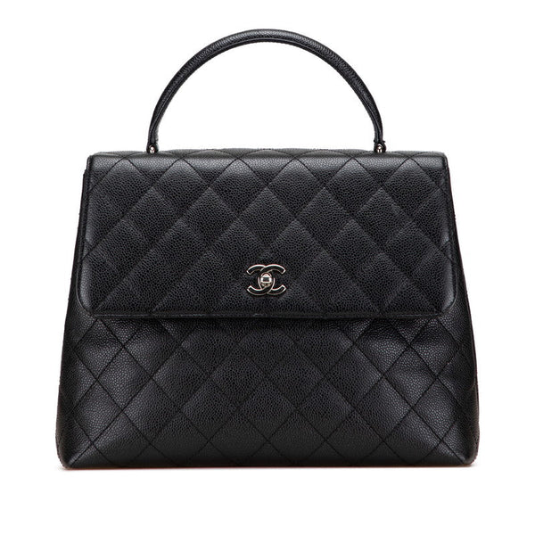 Chanel Coco Mark Matelassé Caviar Skin Handbag