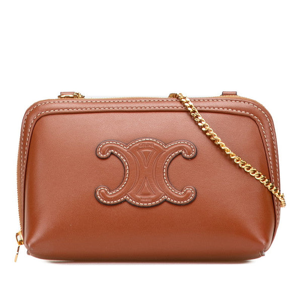 Celine Triomphe Leather Shoulder Bag