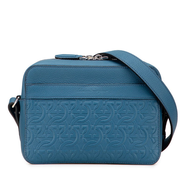 Salvatore Ferragamo Gancini Leather Shoulder Bag