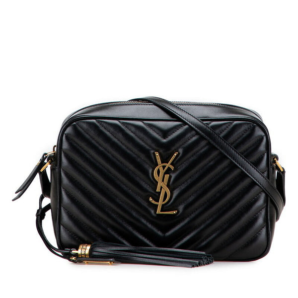 Saint Laurent Lou V Stitch Leather Camera Bag