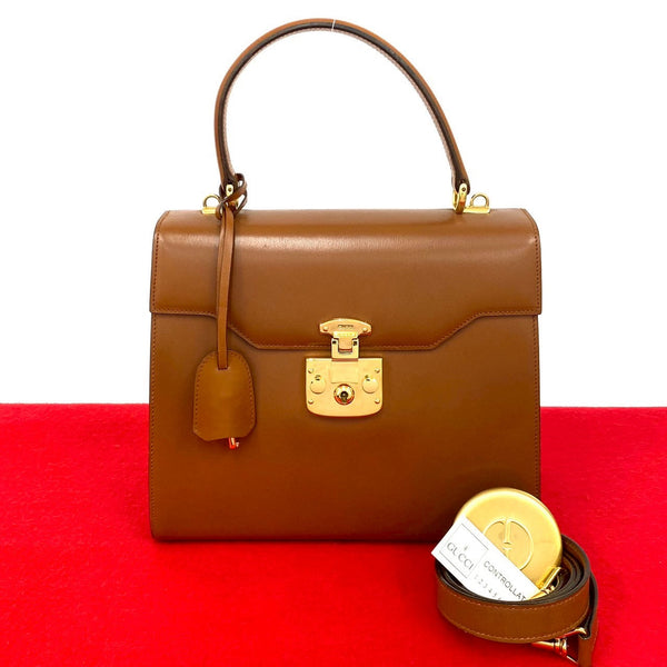 Gucci Lady Lock Calf Leather 2way Handbag